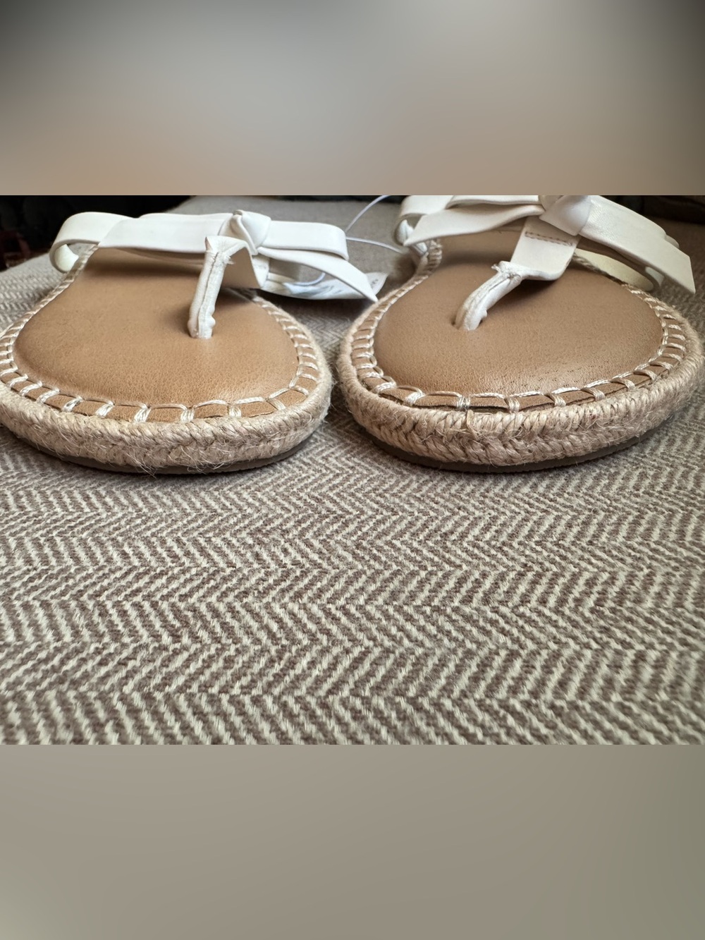 Lane Bryant Dream Cloud Bow Thong Espadrille Sandal - 8.5 Wide Width -NWTs - Picture 4 of 9